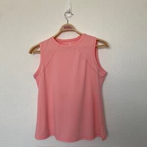 Sofibella Tank Peachy Pink Stretch Athletic Top Tee Tennis Pickleball Women's XL